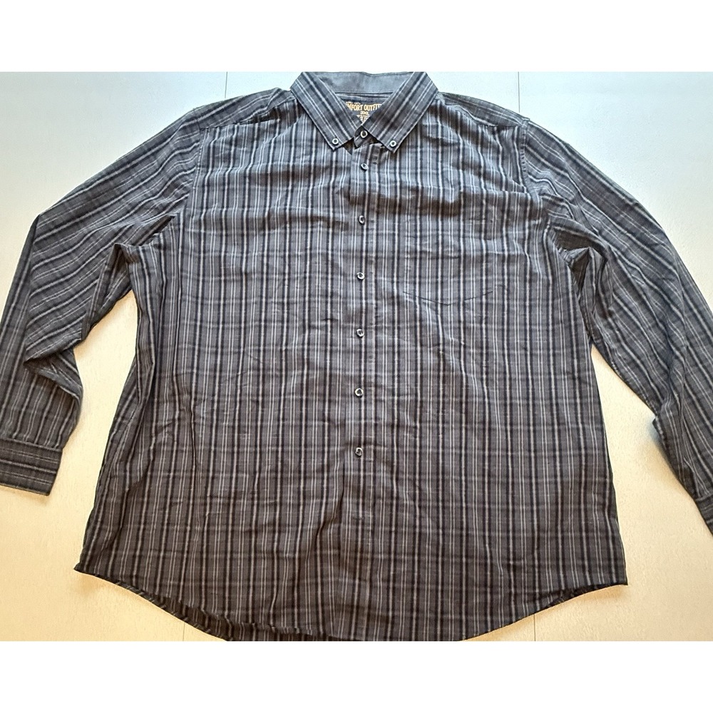 Comfort Outfitter Long Sleeve Button Down Dress Shirt Size 3XL